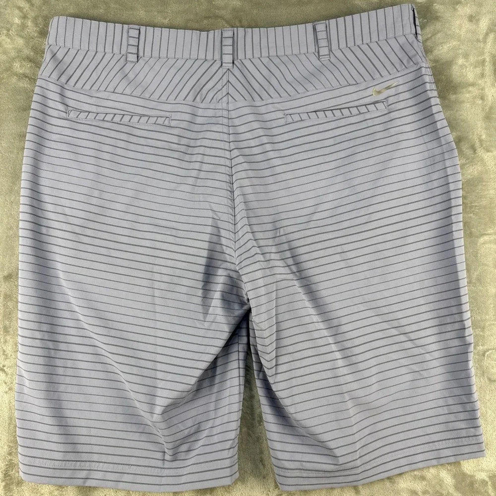 Nike Golf Tour Performance Dri-FIT Striped Shorts Mens 38 Purple